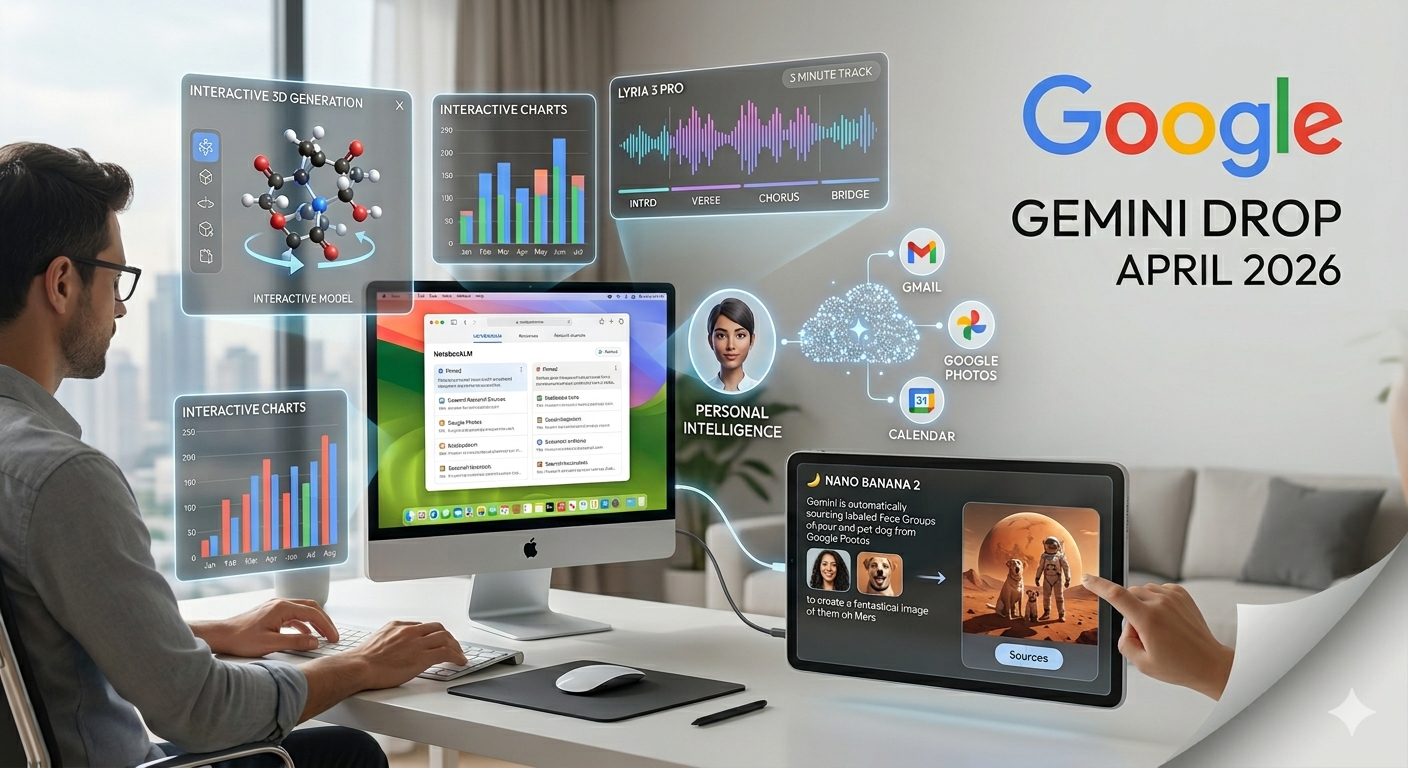 Google’s April 2026 Gemini Drop: 6 Massive Updates You Need to Know