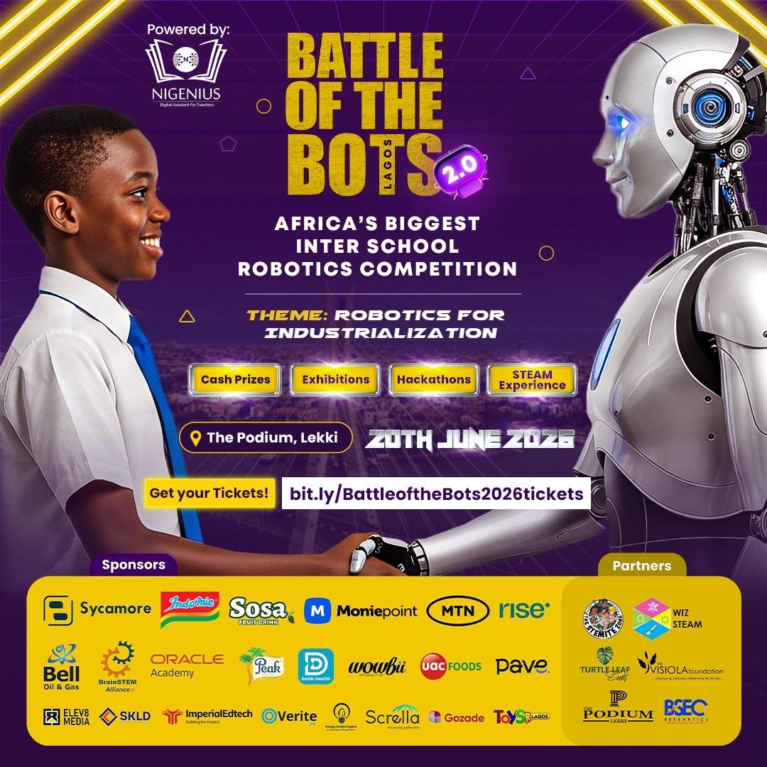 Battle Of The Bots Lagos 2.0 Set To Transform Young African Innovators As Major Robotics Competition Returns To Lagos